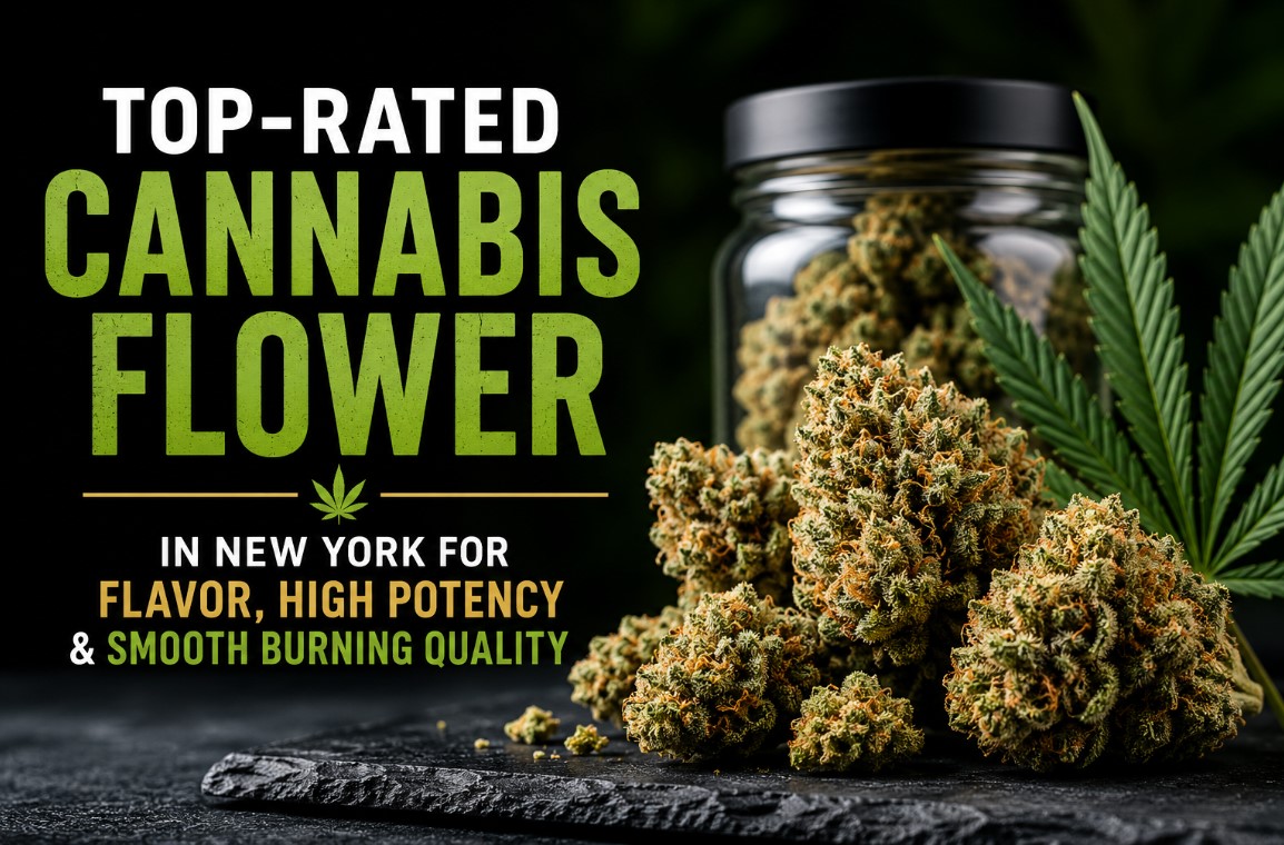 Top-Rated Cannabis Flower in New York for Flavor, High Potency & Smooth Burning Quality