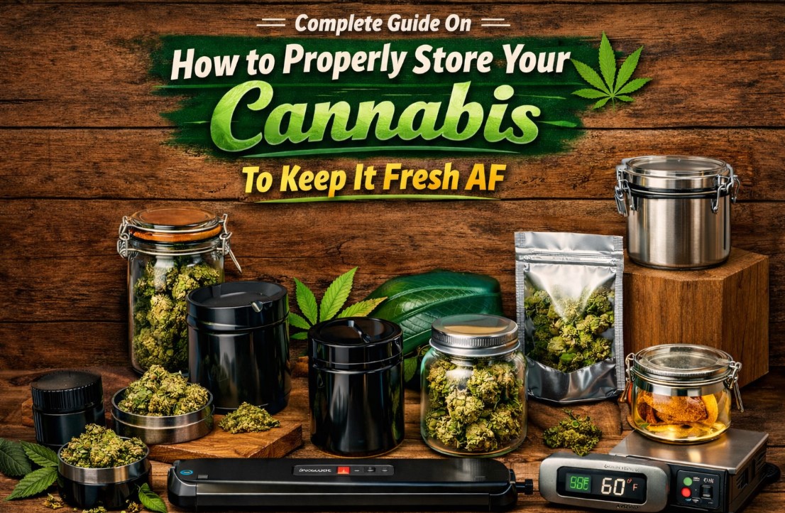Complete Guide On How to Properly Store Your Cannabis To Keep It Fresh AF